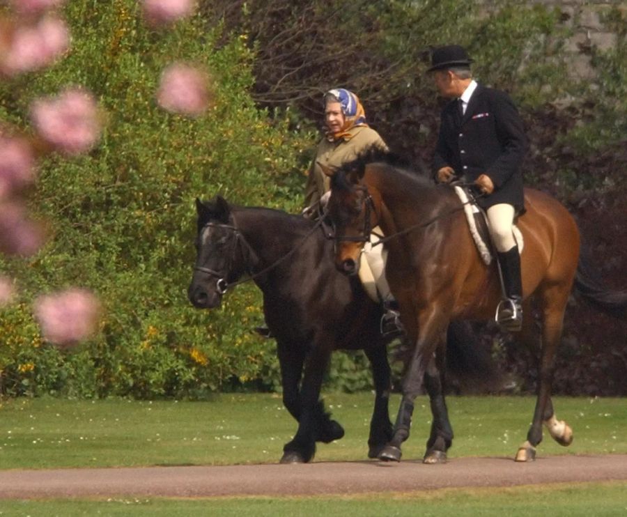 Die Queen reitet für ihr Leben gern.