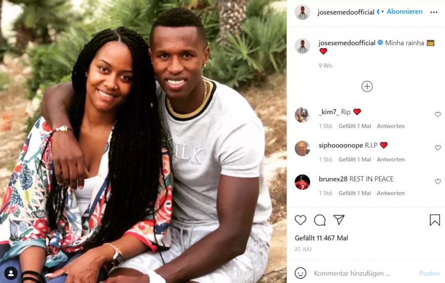 Sein Freund Jose Semedo verliert seine Ehefrau nach einer Infektions-Krankheit.