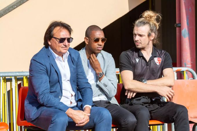 Präsident Christian Constantin, Vize-Präsident Gelson Fernandes und Barthélémy Constantin vom FC Sion. FC Sion