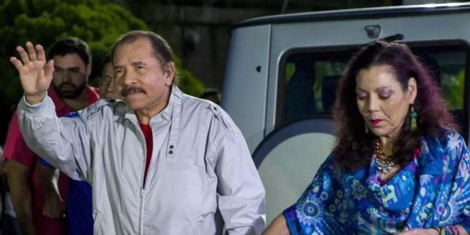 Daniel Ortega und seine Frau, Vizepräsidentin Rosario Murillo