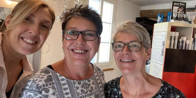 Das Team des Coiffure Activ in Allschwil (v.l.): Sandra Schmitt, Verena Lauber und Irene Vogt. Coiffure Activ Allschwil