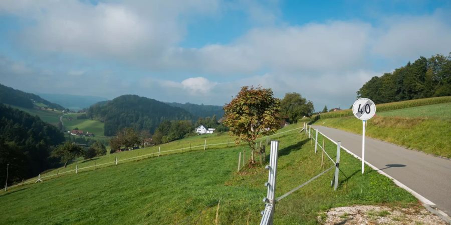 Bergstrasse in Wiliberg.