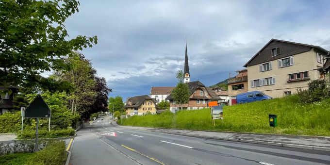 Der Dorfeingang Richtung der Gemeinde Malters (LU). Der Dorfeingang Richtung der Gemeinde Malters (LU).