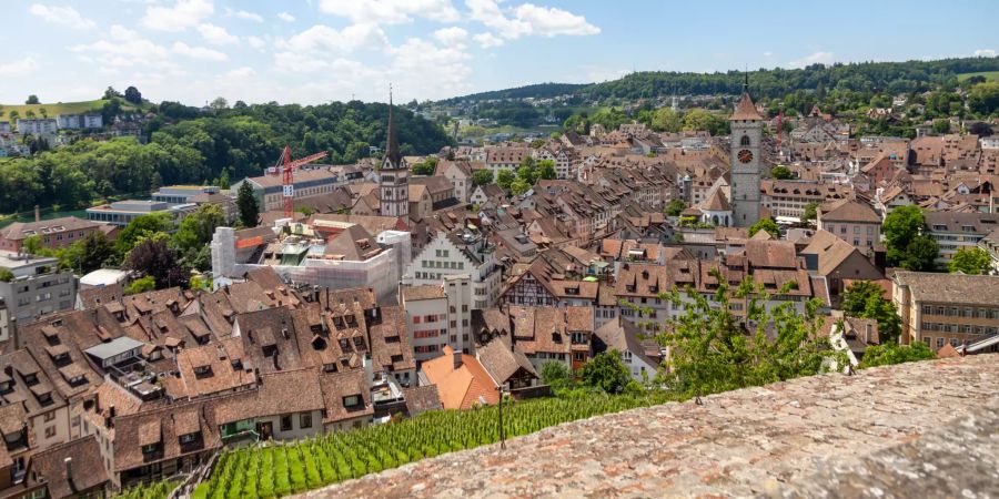 Aussicht über die Altstadt von Schaffhausen.