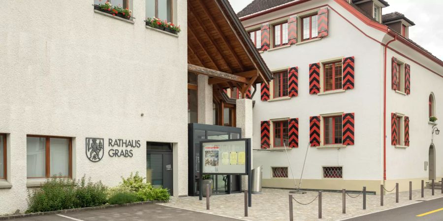 Das Rathaus in Grabs (SG).
