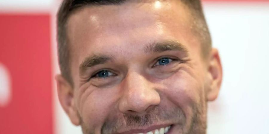 Ex-Fussball-Nationalspieler Lukas Podolski will noch ein bisschen spielen. Foto: Bernd Thissen/dpa