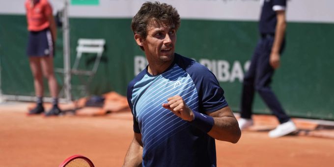 Henri Laaksonen steht erstmals in der dritten Runde an einem Grand-Slam-Turnier. Henri Laaksonen