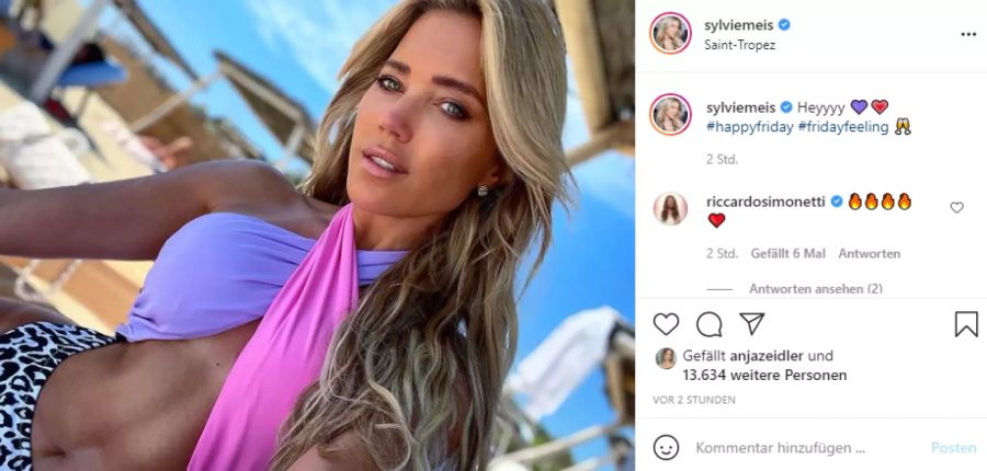 Sylvie Meis geniesst ihren Urlaub in Südfrankreich.