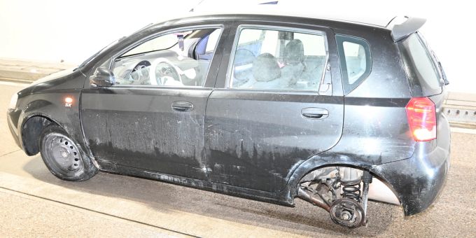 Das Unfallauto. Unterterzen SG Unfall