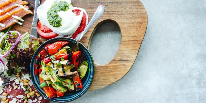 bunt gesund Nährstoff Salat