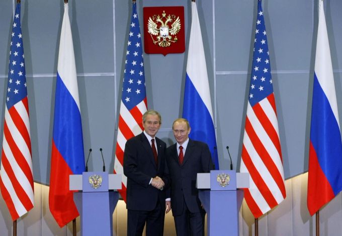Putin und Bush