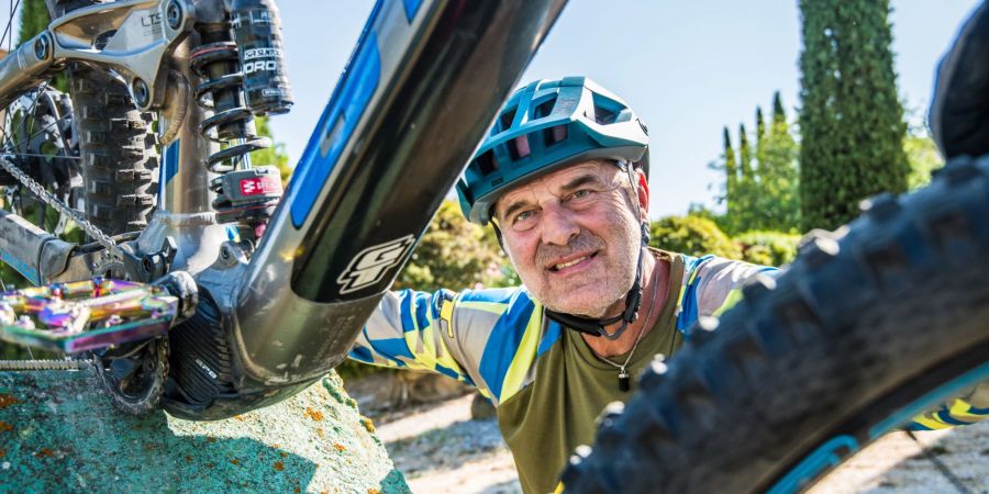 Sedrun Disentis mit neuem Mountainbike Botschafter