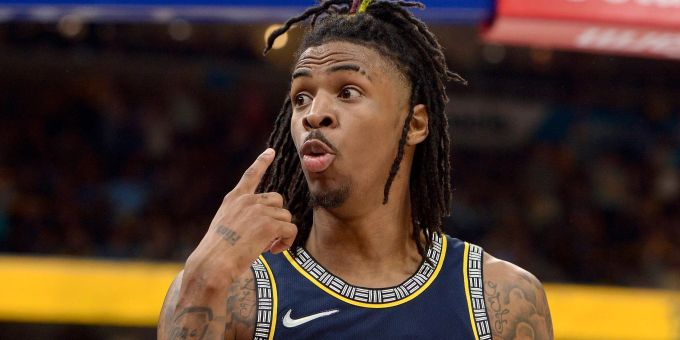 Ja Morant ist der Star der Memphis Grizzlies. Ja Morant ist der Star der Memphis Grizzlies.
