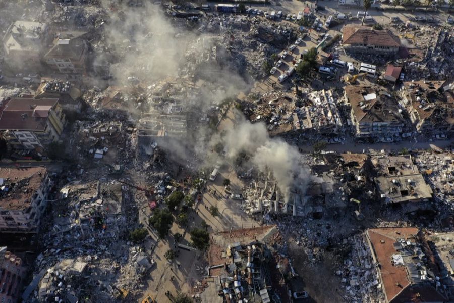 Die Zerstörung nach den heftigen Erdbeben in der Türkei ist gross.