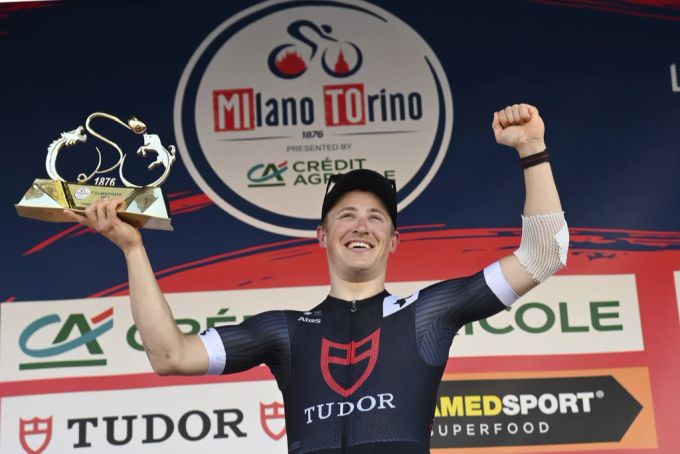 Arvid de Kleijn vom Tudor-Team gewinnt das Eintagesrennen Mailand-Turin. Arvid de Kleijn