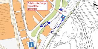 Basel-Stadt - Weitere Verkehrseinschränkungen am Dreispitzknoten