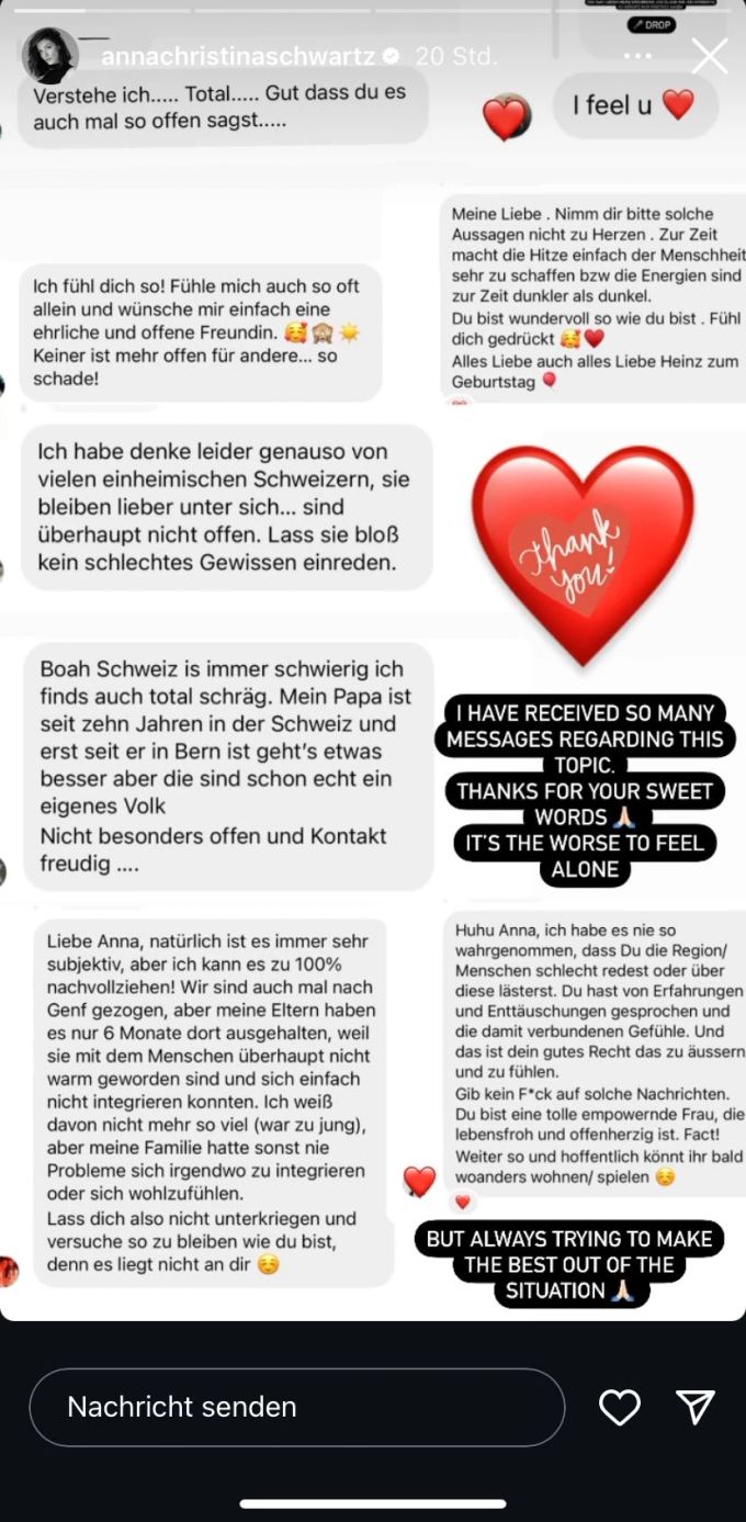 Von ihren Followern bekommt Anna-Christina Lindner Zuspruch. anna christina