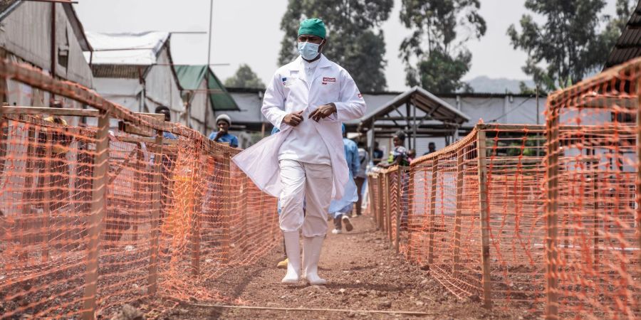 Ein Mpox-Behandlungszentrum im Kongo.