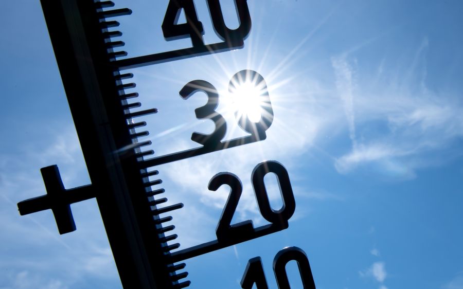 Das Thermometer sorgt in Kombination mit einer hohen Luftfeuchtigkeit für heisse Tage.