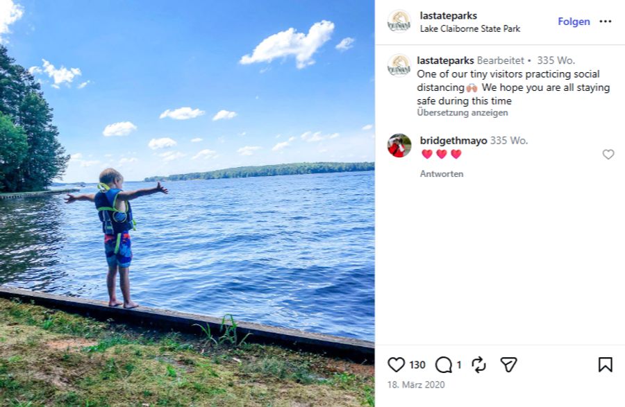 Das Mädchen soll sich beim Schwimmen im «Lake Caliborne» mit der hirnfressenden Amöbe infiziert haben.