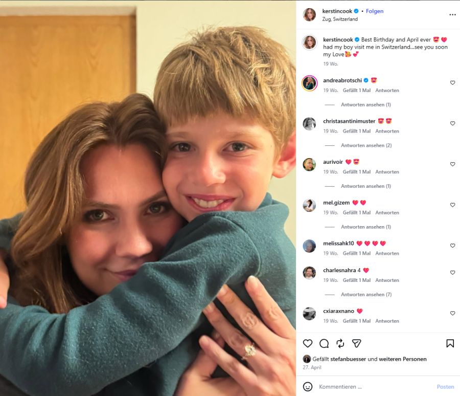 Sie und Ehemann Charles Nahra haben bereits einen Adoptivsohn.