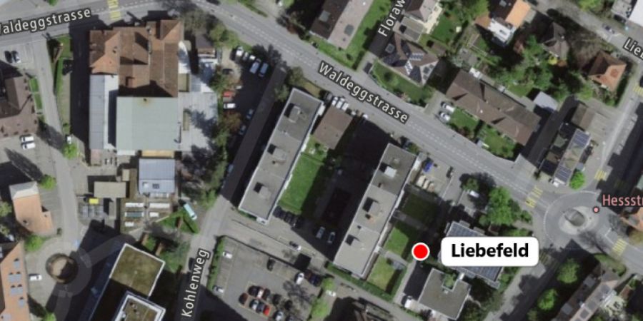 An der Waldeggstrasse im Ortseil Liebefeld hat die Gemeinde Köniz kühlere Strassenbeläge getestet.