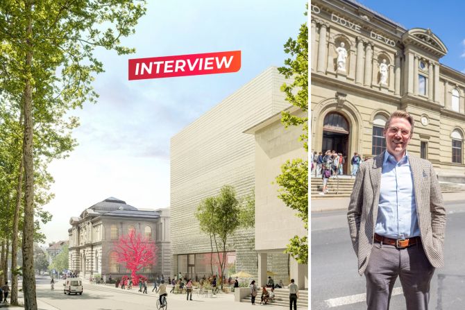 Blick vom Waisenhausplatz, beziehungsweise Blick von der Genfergasse. Visualisierung: Studio Blomen.