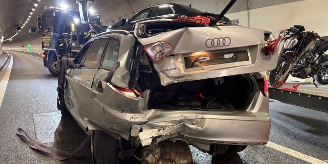 Unfall Uznabergtunnel