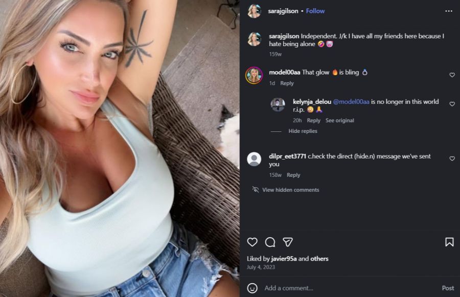 Sara Gilson hinterlässt zwei Kinder, einen Jungen und ein Mädchen.