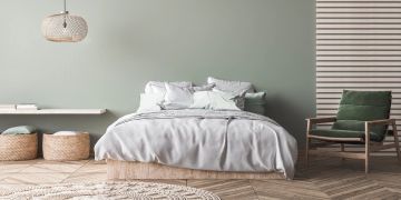 Modern eingerichtetes Schlafzimmer
