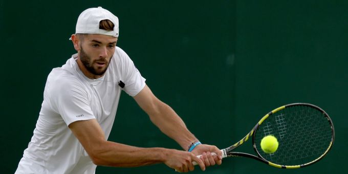 Jacob Fearnley nimmt Novak Djokovic in Wimbledon einen Satz ab. Wimbledon