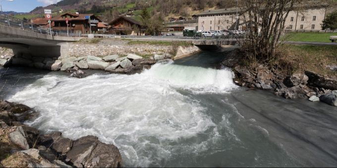 Die Landquart, die hier in der Chlus fliesst, ist die Namensgeberin des geplanten Wasserkraftwerks. Landquart