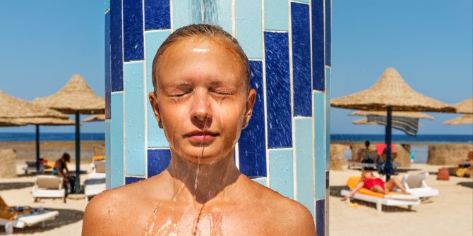 Stranddusche