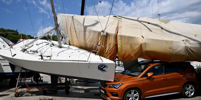Sturm bei Split