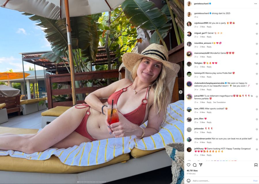 Eugenie Bouchard Instagram