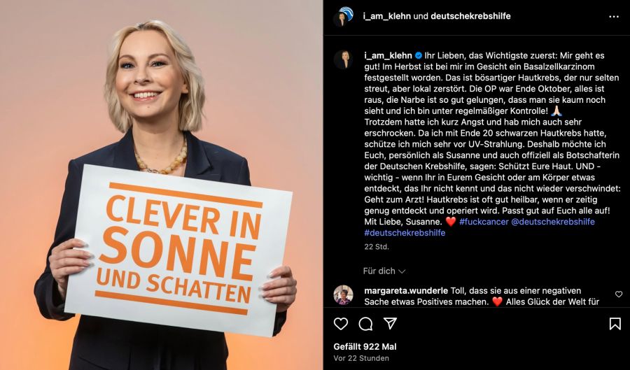 susanne klehn hautkrebs