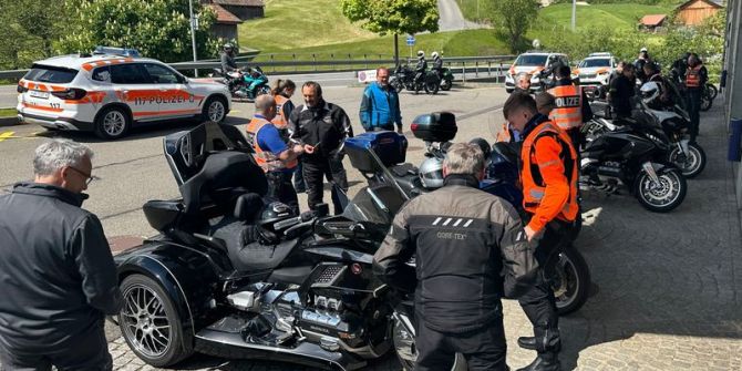 Motorräder wurden kontrolliert.