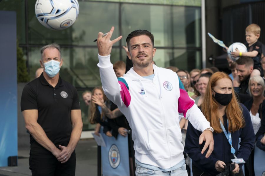 Manchester City zahlte 2021 über 117 Millionen Euro für Aston Villas Jack Grealish.