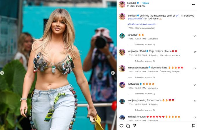 Ivana Knöll besucht zum vierten Mal den GP von Miami. Ivana Knöll