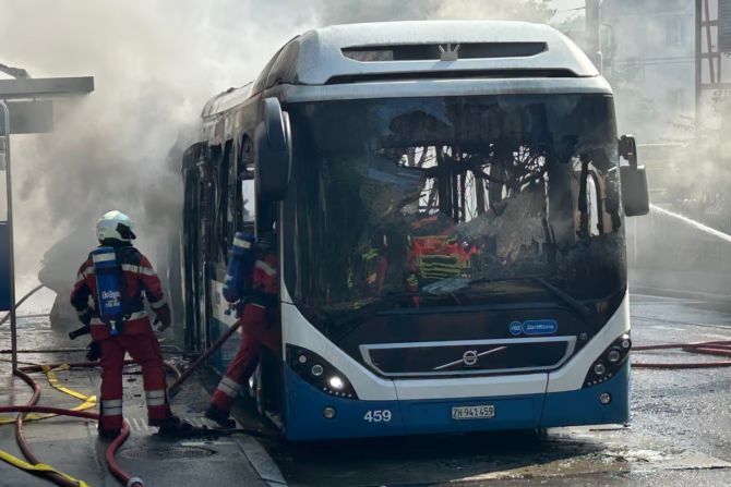 Bus Brand Zürich