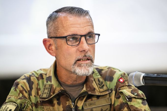 Raynald Droz von der Schweizer Armee. Raynald Droz