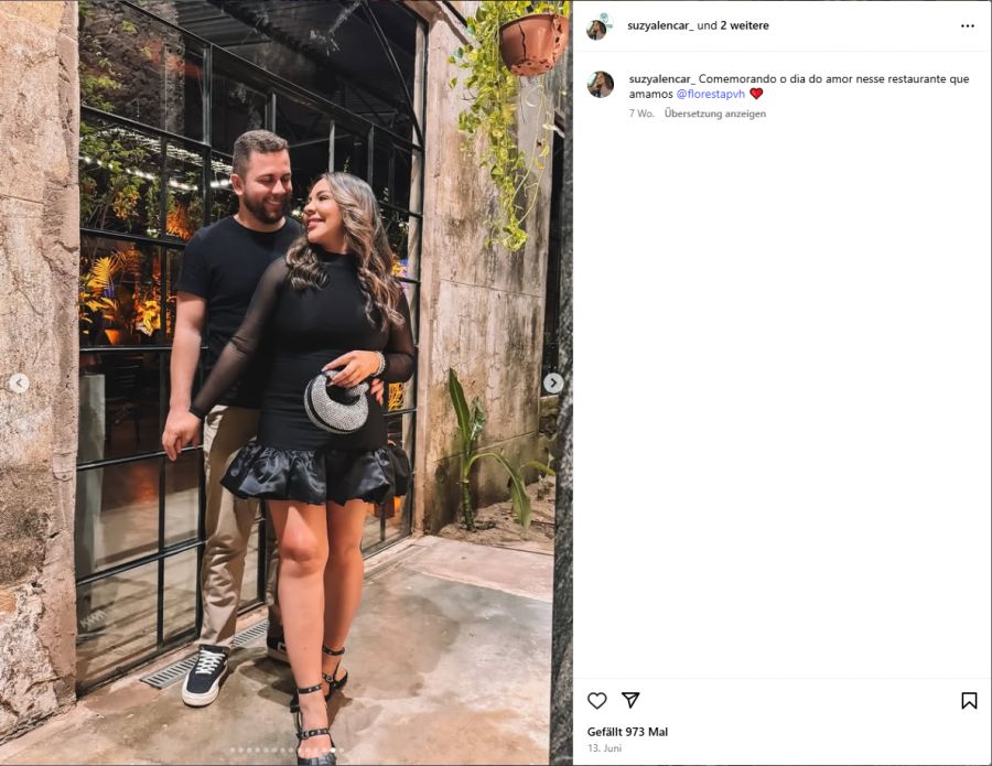 Das Auto wurde von Bruno de Jesus gefahren, dem Mann der Influencerin Suzy Alencar.
