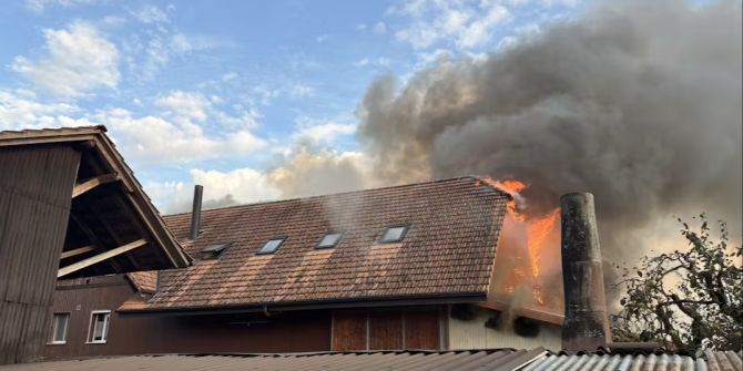 Brand Dachstuhl