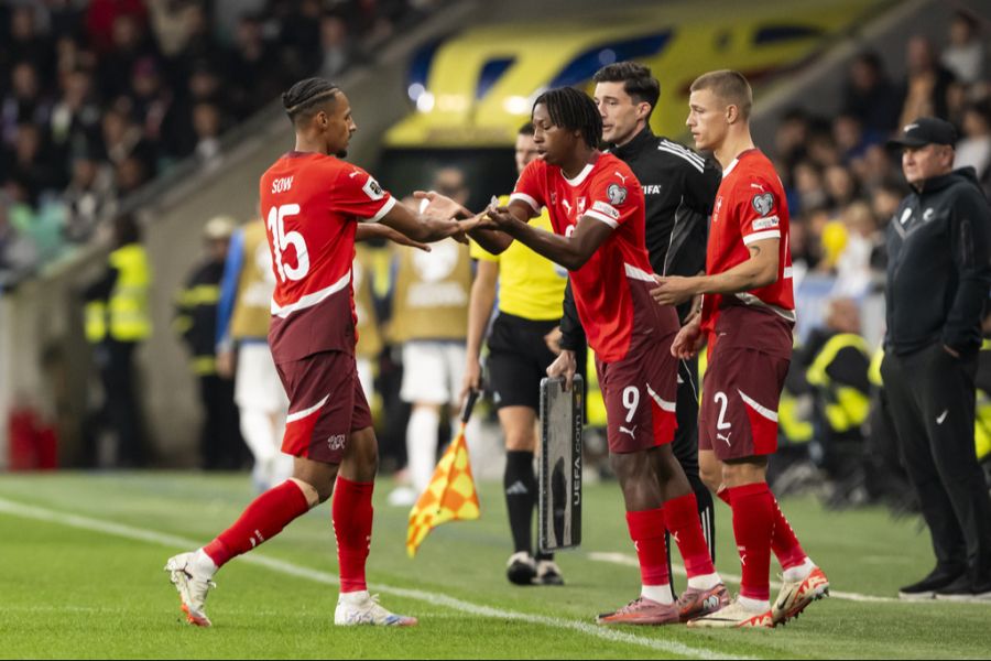 Gegen Slowenien ging Sow für Johan Manzambi (20) vom Feld. Wer hat jetzt die Nase vorn?