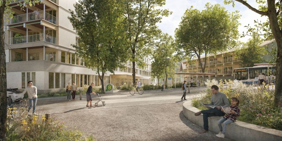 Visualisierung Buchrain Dorf Generationenprojekt