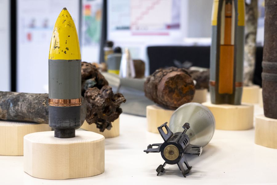 Die Munition war bei der Explosion im Dezember 1947 bis zu einen Meter tief in den Boden eingedrungen. (Archivbild)