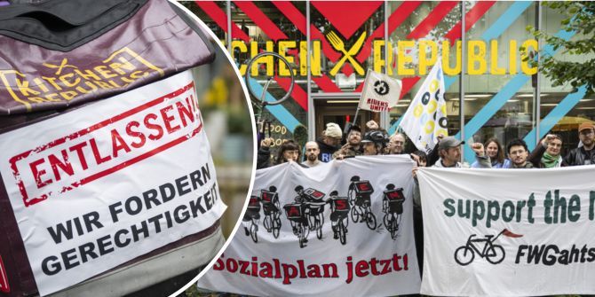 FWG Massenentlassung Velokuriere Protest