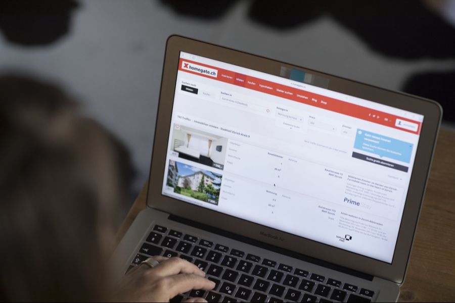Immobiliensuche Immobilienmarkt Laptop