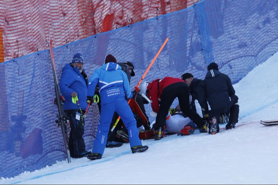 Aleksander Kilde stürzte im Januar 2024 in Wengen schwer.