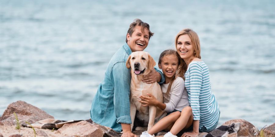 Familie am Meer